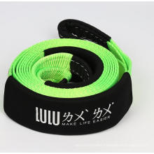factory supplied polyester  Cable Tow Strap Car Tow Rope With Hooks